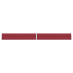 vidaXL Toldo lateral retráctil para patio rojo 170x1200 cm