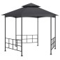 vidaXL Cenador con paredes laterales gris antracita 3,1x2,7 m