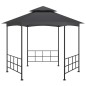 vidaXL Cenador con paredes laterales gris antracita 3,1x2,7 m