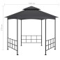 vidaXL Cenador con paredes laterales gris antracita 3,1x2,7 m