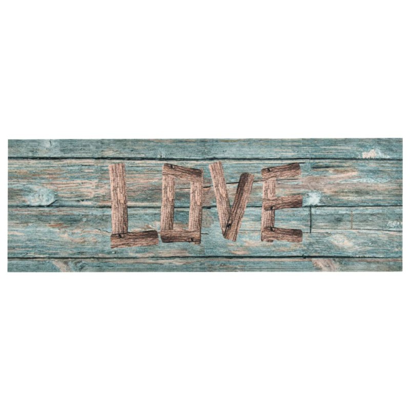vidaXL Alfombra de cocina lavable Love 60x300 cm vidaXL Alfombra de cocina lavable Love 60x300 cm