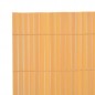 vidaXL Valla de jardín de doble cara amarilla 90x400 cm vidaXL Valla de jardín de doble cara amarilla 90x400 cm