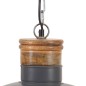 vidaXL Lámpara colgante industrial 32 cm gris E27