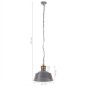 vidaXL Lámpara colgante industrial 32 cm gris E27