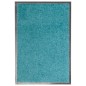 vidaXL Felpudo lavable azul cian 40x60 cm vidaXL Felpudo lavable azul cian 40x60 cm