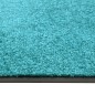 vidaXL Felpudo lavable azul cian 40x60 cm vidaXL Felpudo lavable azul cian 40x60 cm
