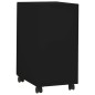vidaXL Armario archivador móvil acero negro 30x45x59 cm