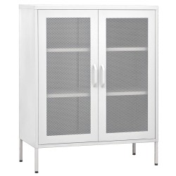 vidaXL Armario almacenamiento acero blanco 80x35x101,5 cm