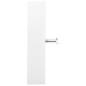 vidaXL Armario oficina acero vidrio templado blanco 90x40x180 cm
