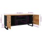 vidaXL Mueble de TV madera maciza de acacia 105x33x46 cm vidaXL Mueble de TV madera maciza de acacia 105x33x46 cm