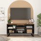vidaXL Mueble de TV madera mango y madera contrachapada 100x33x46 cm