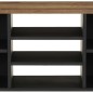vidaXL Mueble de TV madera mango y madera contrachapada 100x33x46 cm