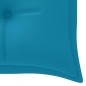 vidaXL Banco Batavia madera maciza de teca con cojín azul claro 150 cm vidaXL Banco Batavia madera maciza de teca con cojín azul claro 150 cm