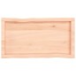 vidaXL Tablero de mesa madera maciza borde natural 80x40x(2-6) cm vidaXL Tablero de mesa madera maciza borde natural 80x40x(2-6) cm
