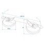 ProPlus Vacuum levantador de aluminio con 2 ventosas ProPlus Vacuum levantador de aluminio con 2 ventosas