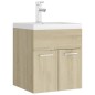 vidaXL Mueble con lavabo madera de ingeniería roble Sonoma vidaXL Mueble con lavabo madera de ingeniería roble Sonoma