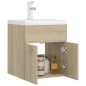 vidaXL Mueble con lavabo madera de ingeniería roble Sonoma vidaXL Mueble con lavabo madera de ingeniería roble Sonoma
