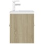 vidaXL Mueble con lavabo madera de ingeniería roble Sonoma vidaXL Mueble con lavabo madera de ingeniería roble Sonoma