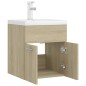 vidaXL Mueble con lavabo madera de ingeniería roble Sonoma vidaXL Mueble con lavabo madera de ingeniería roble Sonoma