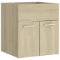 vidaXL Mueble con lavabo madera de ingeniería roble Sonoma vidaXL Mueble con lavabo madera de ingeniería roble Sonoma