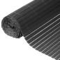 Nature Valla de ocultación jardín doble cara PVC gris antracita 1x3 m Nature Valla de ocultación jardín doble cara PVC gris antracita 1x3 m
