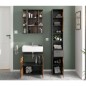 FMD Armario para lavabo de baño con 2 puertas matera oscuro old style FMD Armario para lavabo de baño con 2 puertas matera oscuro old style