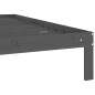 vidaXL Estructura de cama madera maciza de pino gris 100x200 cm vidaXL Estructura de cama madera maciza de pino gris 100x200 cm