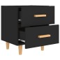 vidaXL Mesitas de noche 2 unidades negro 40x35x47,5 cm vidaXL Mesitas de noche 2 unidades negro 40x35x47,5 cm