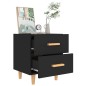 vidaXL Mesitas de noche 2 unidades negro 40x35x47,5 cm vidaXL Mesitas de noche 2 unidades negro 40x35x47,5 cm