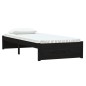 vidaXL Estructura de cama individual madera maciza negra 75x190 cm vidaXL Estructura de cama individual madera maciza negra 75x190 cm