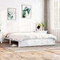 vidaXL Estructura de cama madera maciza blanco 200x200 cm