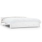 vidaXL Estructura de cama madera maciza blanco 200x200 cm