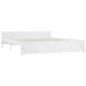 vidaXL Estructura de cama madera maciza blanco 200x200 cm