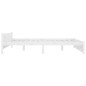vidaXL Estructura de cama madera maciza blanco 200x200 cm