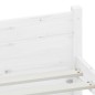 vidaXL Estructura de cama madera maciza blanco 200x200 cm