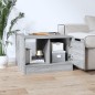 vidaXL Mesa de centro madera contrachapada gris Sonoma 50x50x36 cm