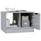 vidaXL Mesa de centro madera contrachapada gris Sonoma 50x50x36 cm