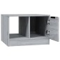vidaXL Mesa de centro madera contrachapada gris Sonoma 50x50x36 cm