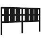 vidaXL Cabecero de cama madera maciza de pino negro 185,5x4x100 cm vidaXL Cabecero de cama madera maciza de pino negro 185,5x4x100 cm