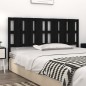 vidaXL Cabecero de cama madera maciza de pino negro 185,5x4x100 cm vidaXL Cabecero de cama madera maciza de pino negro 185,5x4x100 cm