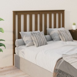 vidaXL Cabecero de cama madera maciza de pino marrón miel 126x6x101 cm