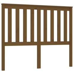 vidaXL Cabecero de cama madera maciza de pino marrón miel 126x6x101 cm