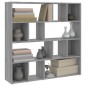 vidaXL Estantería/divisor de espacios gris Sonoma 105x24x102 cm