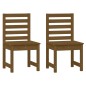 vidaXL Sillas jardín 2 uds madera de pino marrón miel 40,5x48x91,5 cm vidaXL Sillas jardín 2 uds madera de pino marrón miel 40,5x48x91,5 cm