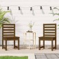 vidaXL Sillas jardín 2 uds madera de pino marrón miel 40,5x48x91,5 cm vidaXL Sillas jardín 2 uds madera de pino marrón miel 40,5x48x91,5 cm