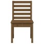 vidaXL Sillas jardín 2 uds madera de pino marrón miel 40,5x48x91,5 cm vidaXL Sillas jardín 2 uds madera de pino marrón miel 40,5x48x91,5 cm