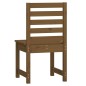vidaXL Sillas jardín 2 uds madera de pino marrón miel 40,5x48x91,5 cm vidaXL Sillas jardín 2 uds madera de pino marrón miel 40,5x48x91,5 cm