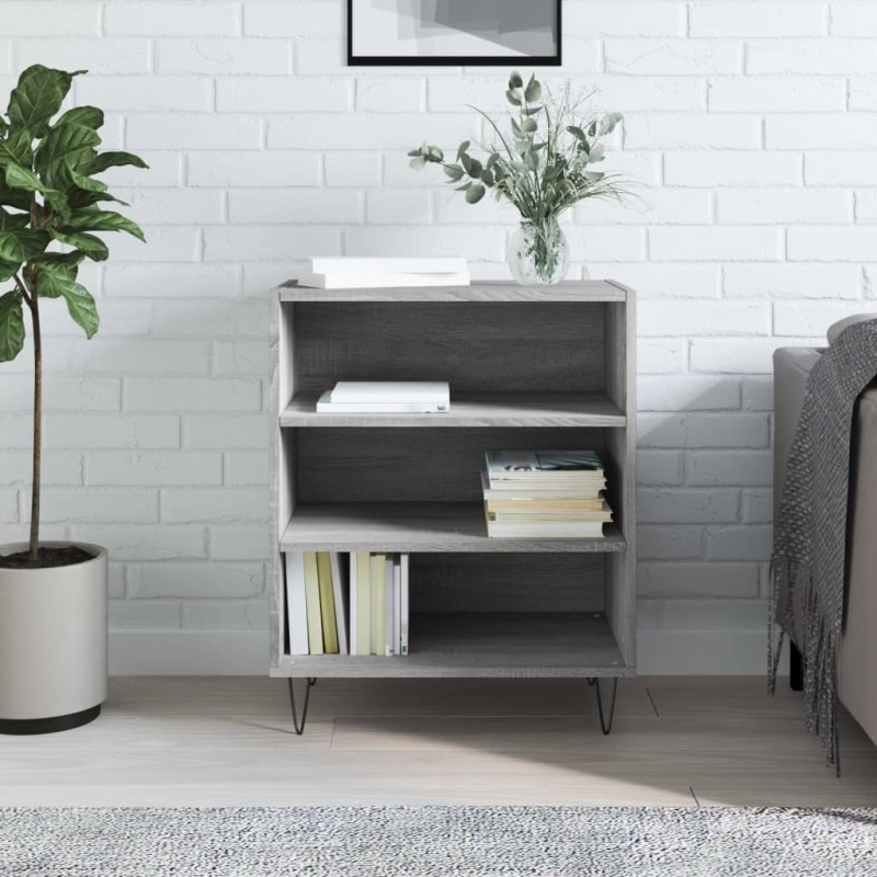 vidaXL Aparador madera de ingeniería gris Sonoma 57x35x70 cm vidaXL Aparador madera de ingeniería gris Sonoma 57x35x70 cm