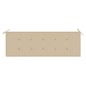 vidaXL Banco Batavia madera maciza de teca con cojín beige 150 cm vidaXL Banco Batavia madera maciza de teca con cojín beige 150 cm