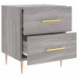 vidaXL Mesitas noche 2 uds madera ingeniería gris Sonoma 40x35x47,5 cm vidaXL Mesitas noche 2 uds madera ingeniería gris Sonoma 40x35x47,5 cm